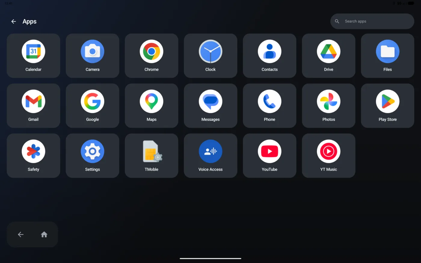 App drawer